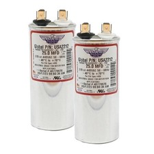 Amrad 25 uf/MFD 370-440 VAC volts Round Run Capacitor 50/60 Hz AC Electric Lot-2