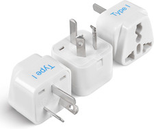 Australia, China, New Zealand Travel Plug Adapter Type I - 3 Pack Grounded 