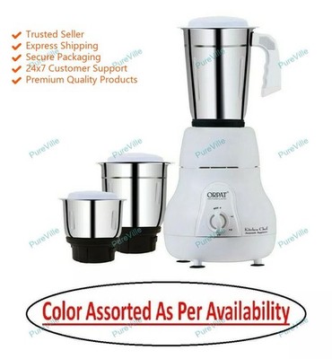 Compact Design With Elegant Look Orpat 650 W 3 Speed Kitchen Chef Mixer Grinder