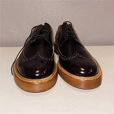 Marc Jacobs Men's Leather Shoes Dark Brown Lace-Up Size 10