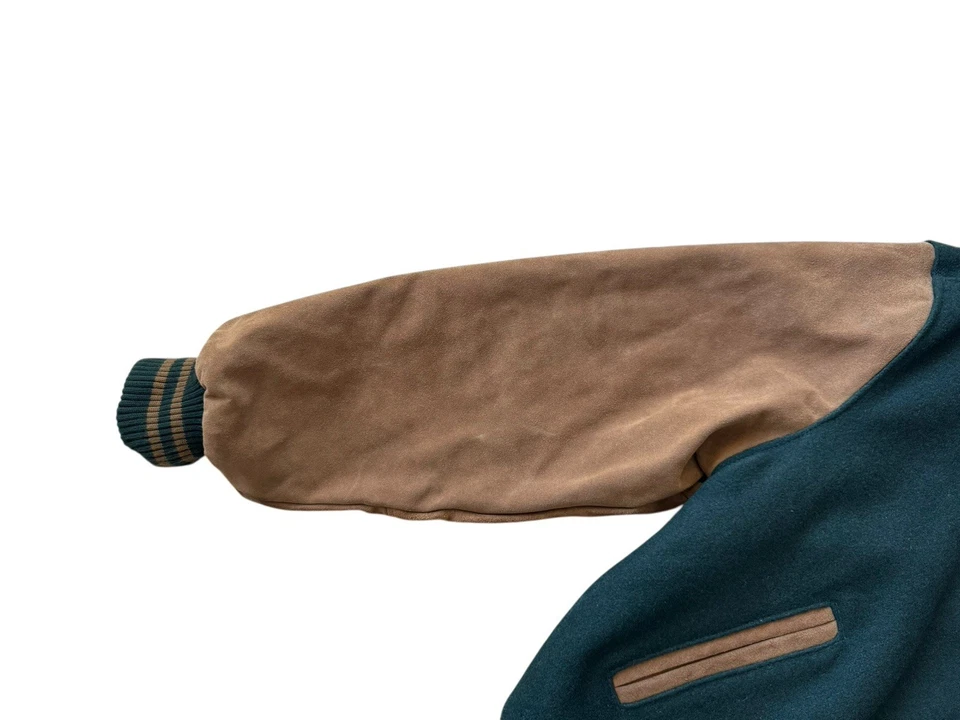 Vintage Atlanta Olympics 1996 Wool Leather Varsity Jacket Sz Large Bomber - Image 4 of 4