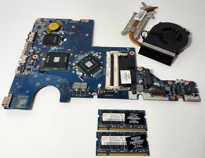 HP 616449-001 Motherboard+Intel T4500 CPU+4GB RAM+Fan/Heatsink G72-259WM G62 CQ6