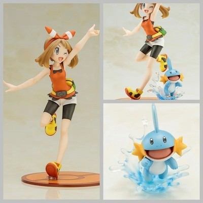 Hydropi & May Pokémon Figur 15 cm   Trainer Szenen-Statue   Anime Statue - Deko