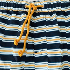 NWT Original Penguin Munsingwear Mens Size XL Wavy Striped Swim Trunks Shorts