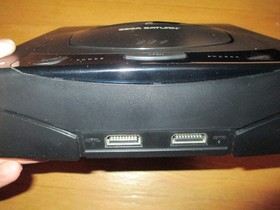 SEGA SATURN BLACK VIRTUA FIGHTER SYSTEM SET-POWER TURNS ON-w/ CONTROLLER *READ*