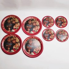 Vintage Goldilocks The Three Bears Tin Toy Tea Set Plates Saucers 8pc