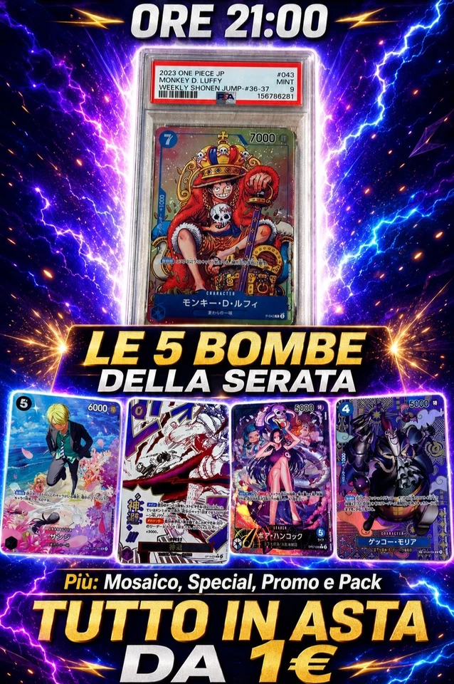 ONE PIECE - 5 + 💣 - ASTE DA 1€ | MOSAICO, SPECIAL E PACK !!
