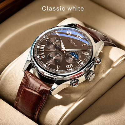 Luxury Waterproof Men's Watch High Quality Chronograph Designer Elite Timepiece