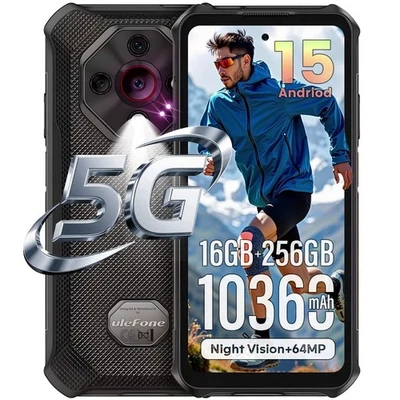 Ulefone Armor X16 Pro 5G Outdoor Handy 10360mAh Dual SIM 64MP+25MP Smartphone