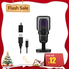 Retekess TG201 Wireless Gaming Microphone USB Condenser Live Streaming System