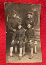 Vintage Original WW1 WWI US Marine Corps USMC 47th Co. EGA RPPC Postcard Photo