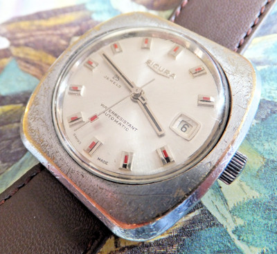 Automatik Sicura (jetzt Breitling) Herrenuhr 38mm - funktioniert hält die Zeit.