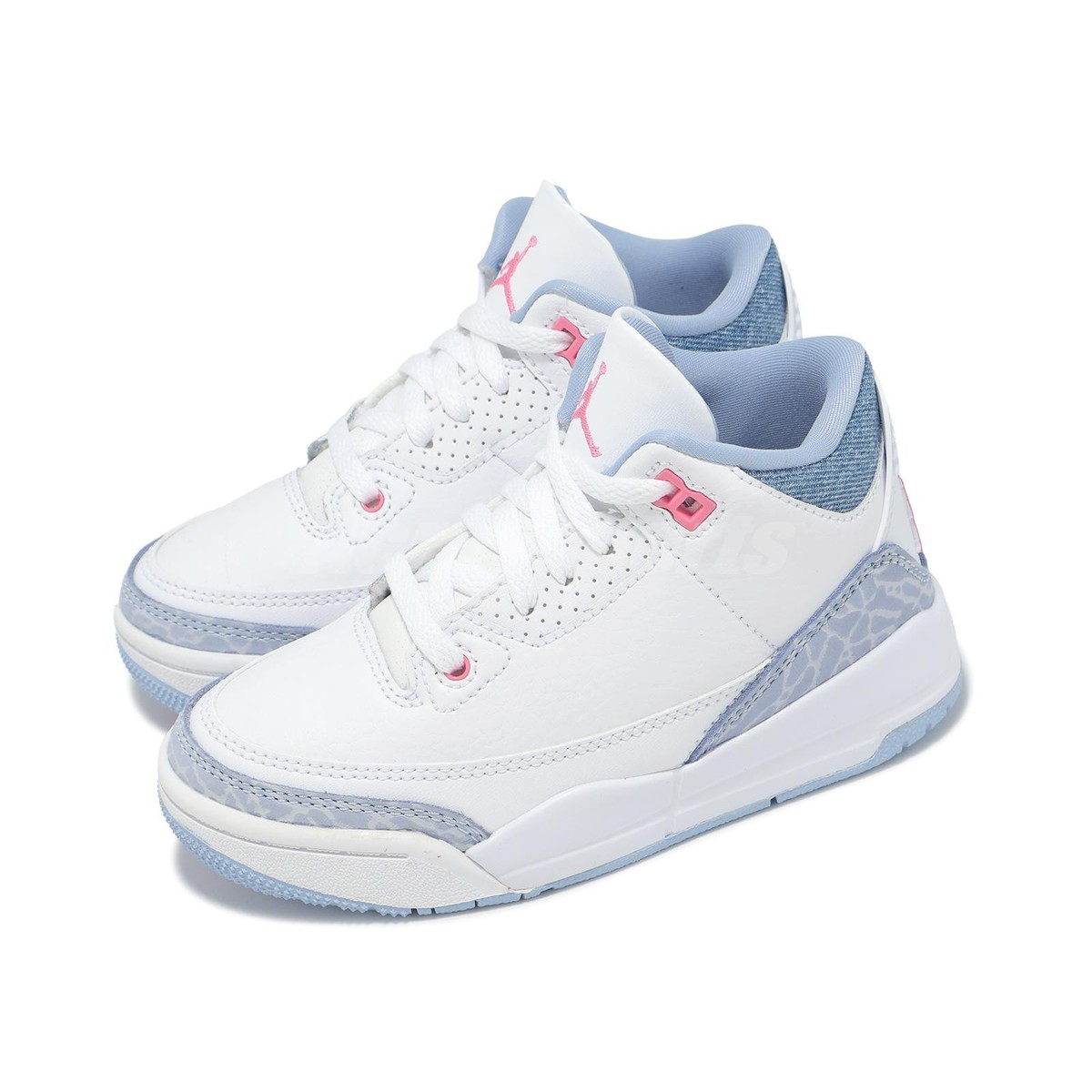 Nike Air Jordan 3 Retro PS AJ3 White Cobalt Bliss Kids Preschool