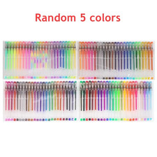 100/5Pcs Gel Pen Set 100 Colored Gel Pens for Coloring Books Drawing Doodle Craf