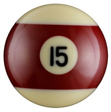 SRS #15 Replacement 2-1/4 Pool Ball (Striped Burgundy)
