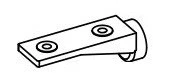 Norcold 61632930 - Refrigerator Evaporator Door Mounting Clip