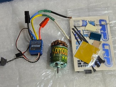 Vintage LRP Quantum Reverse Brushed ESC with Komoda Dragon 19T Motor