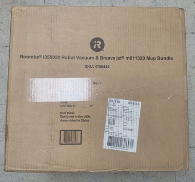 iRobot Roomba i3+ EVO (3550) Robot Vacuum and Braava Jet m6 (6113) Robot Mop