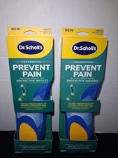 New 2-Dr. Scholl's Prevent Pain Protective Insoles Size: 8-14