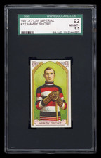 1911 C55 Imperial Tobacco #12 Hamby Shore RC (Ottawa Senators) SGC 8.5 - POP 1