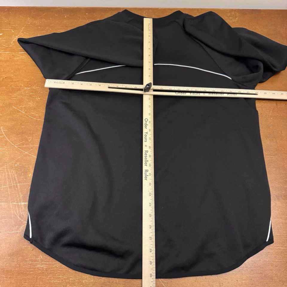 Sudadera Majestic Para Hombre Grande Negra Sólida Negra Béisbol Foto 3 de 4