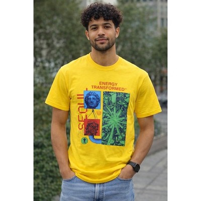 NWT Seoul Projects Graphic Tee Yellow Men's Large
