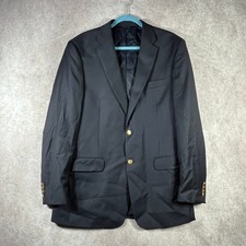 Jos. A. Bank Signature Collection Wool Blazer Sportcoat Mens 42L Black Business