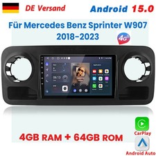 Für Mercedes-Benz Sprinter 2018-2023 Carplay Autoradio 4+64GB GPS Navi Wifi DAB+ Für Mercedes-Benz Sprinter 2018-2023 Carplay Autoradio 4+64GB GPS Navi Wifi DAB+