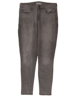 DKNY Damen Ludlow High Rise Skinny Jeans W29 L28 Grau Baumwolle DC04