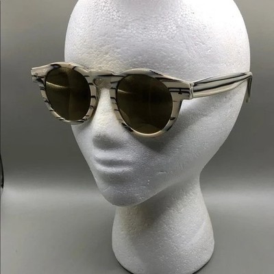 Illesteva leonard sunglasses c.123 cream marble stripe UNISEX, with case, Italy. Illesteva Leonard | eBay main image 4