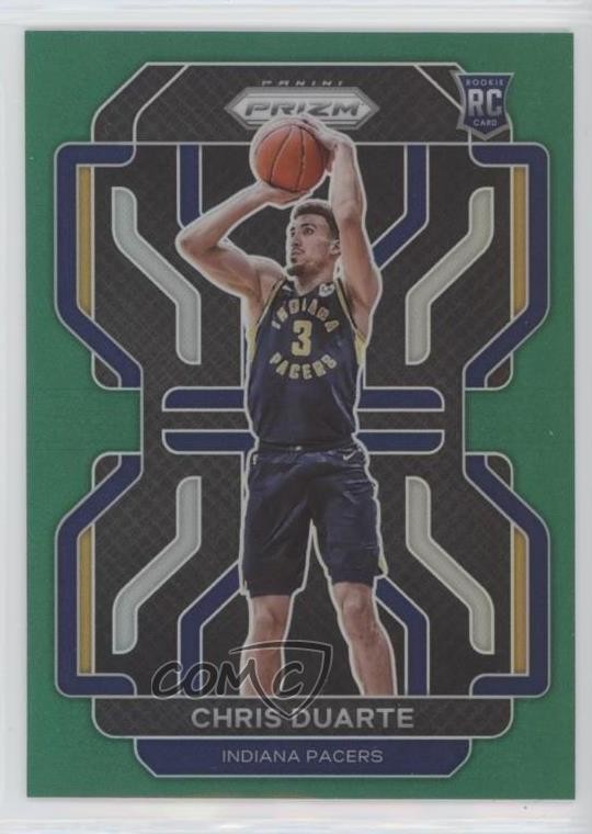 2021-22 Panini Prizm Green Prizm Chris Duarte #315 Rookie RC 0y6s