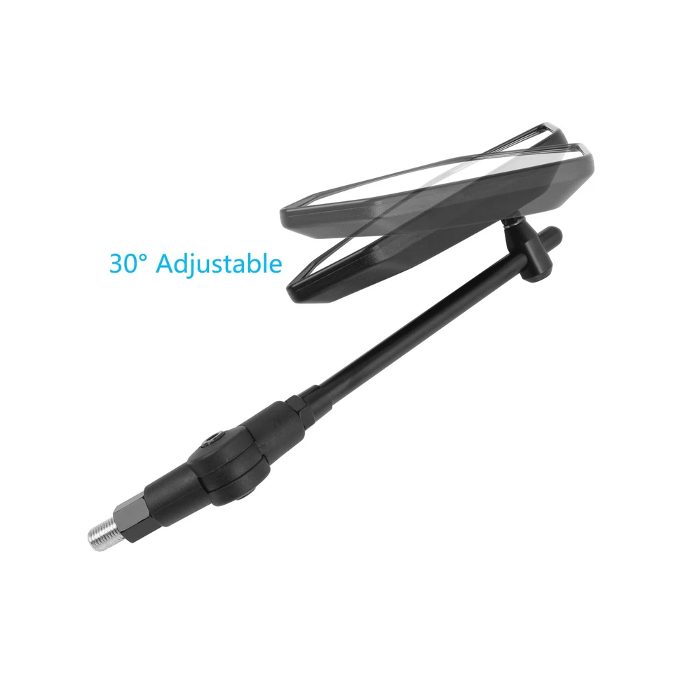 8MM 10MM Black Motorcycle Rearview Side Mirrors For Kymco Agility 50 125 Scooter - Image 3 of 4