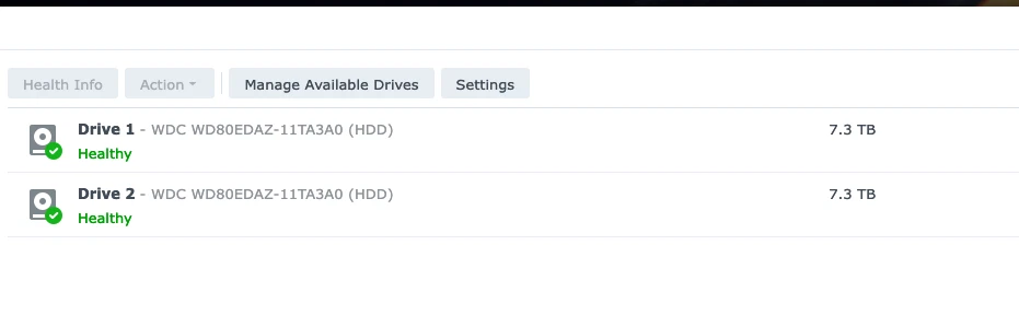 Synology 2 bay NAS DiskStation DS220j - 16TB loaded (Two 8TB WD drives included) - Image 2 of 4