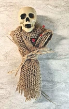 Skull Voodoo Doll Spellwork Witchcraft Hoodoo Ritual Tool