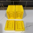 12 Pack DeWALT Battery Mounts 20V/60V  Wall Holders Hangers Yellow Made In USA