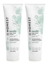 Lot of 2 The Honest Company Sensitive Face + Body Lotion Fragrance Free 8.5 oz