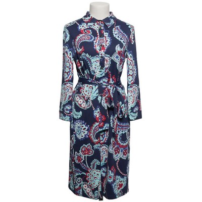 Talbots, Kleid, Größe: M, Blau/Mehrfarbig, Elasthan/Polyamid, Paisley #NOR