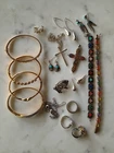 Vintage & Modern 925 Sterling Silver Jewelry Lot, 5.3oz/150grams All Wearable