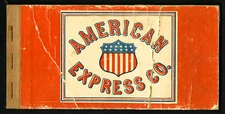 US Rare 1915 American Express Revenue Stamp Booklet