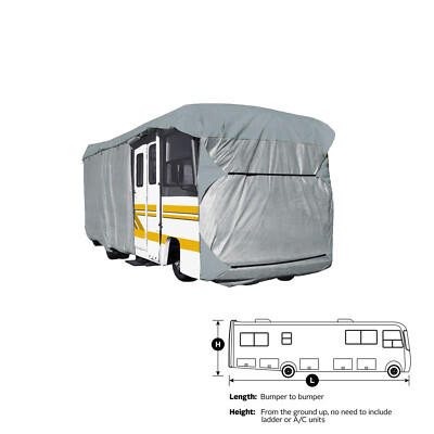 EliteShield Upgraded Class A RV Motorhome Camper Storage Cover All Weather Tough