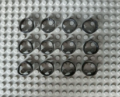 Black rubber wheel for LEGO TRAIN - 458 / trainrim / 592983 - 12pcs - Bild 1 von 3
