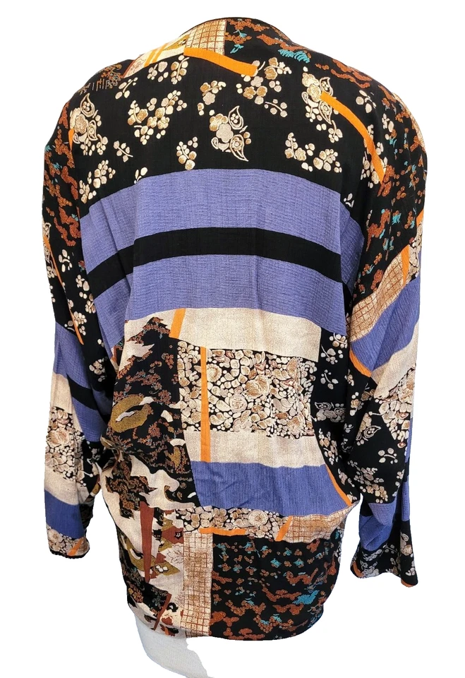 Talla XS Karen Kane Art to Wear Abstracto Artístico Retro EE. UU. Topper Cárdigan Blazer Foto 2 de 4