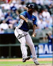 Enny Romero Tampa Bay Rays Signed 8x10 Photo LOM COA (PH1274)