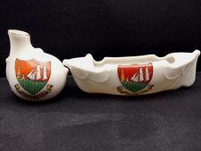 Crested China - LITTLEHAMPTON Crest - Pompeii Roman Vase, Lifeboat - Grafton.
