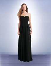 Bill Levkoff Bridesmaid Dress 1121 Prom Wedding Chiffon Long Gown NEW Sweetheart