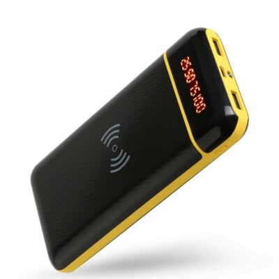 Wireless Charger Mobile Power, 20000mAh External Battery, Qi (Wireless Power All