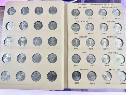 State Quarters Set Complete Uncirculated P And D In New Dansco Album - Picture 12 of 13