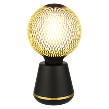 Dekorative Vintage Retro Nachtischleuchte Tischleuchte Metall E27 schwarz