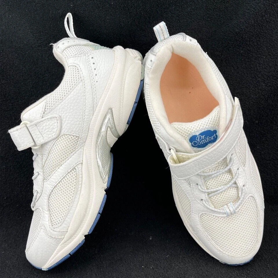 Dr. Comfort Victory  3440 White One Strap Walking Sneaker Shoes Women's 7.5 M - Image 4 of 4