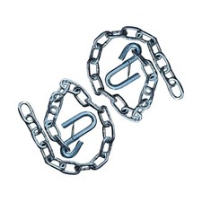 Rizz-man Trailer Hitch Safety Chain With S-hook And Latch Steel Pair